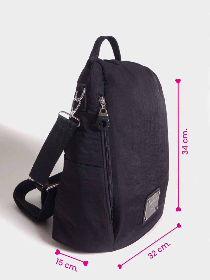 Mochila Negra Antirrobo Paz