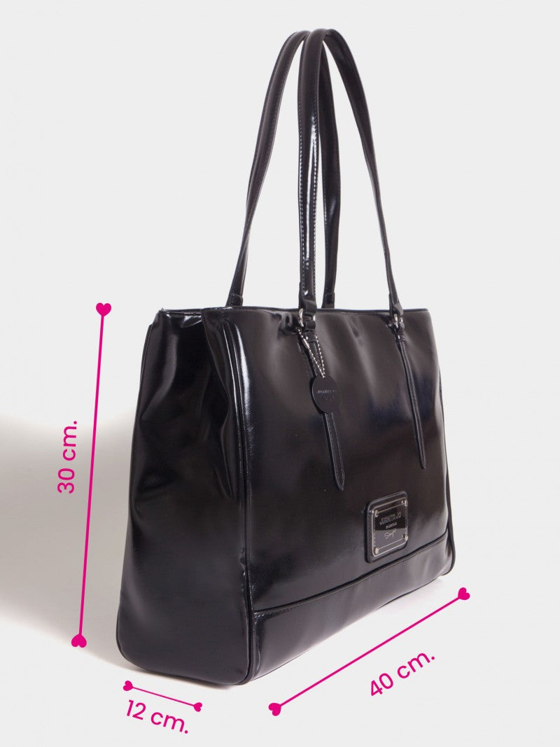 Cartera Porta Notebook Negra Worky Pro