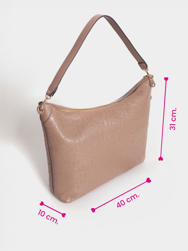 Cartera Porta Notebook Camel Monogram
