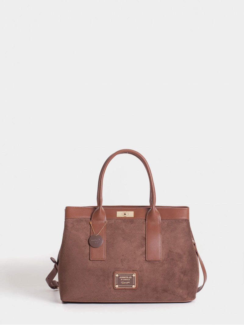 Cartera De Mano Marrón Virginia