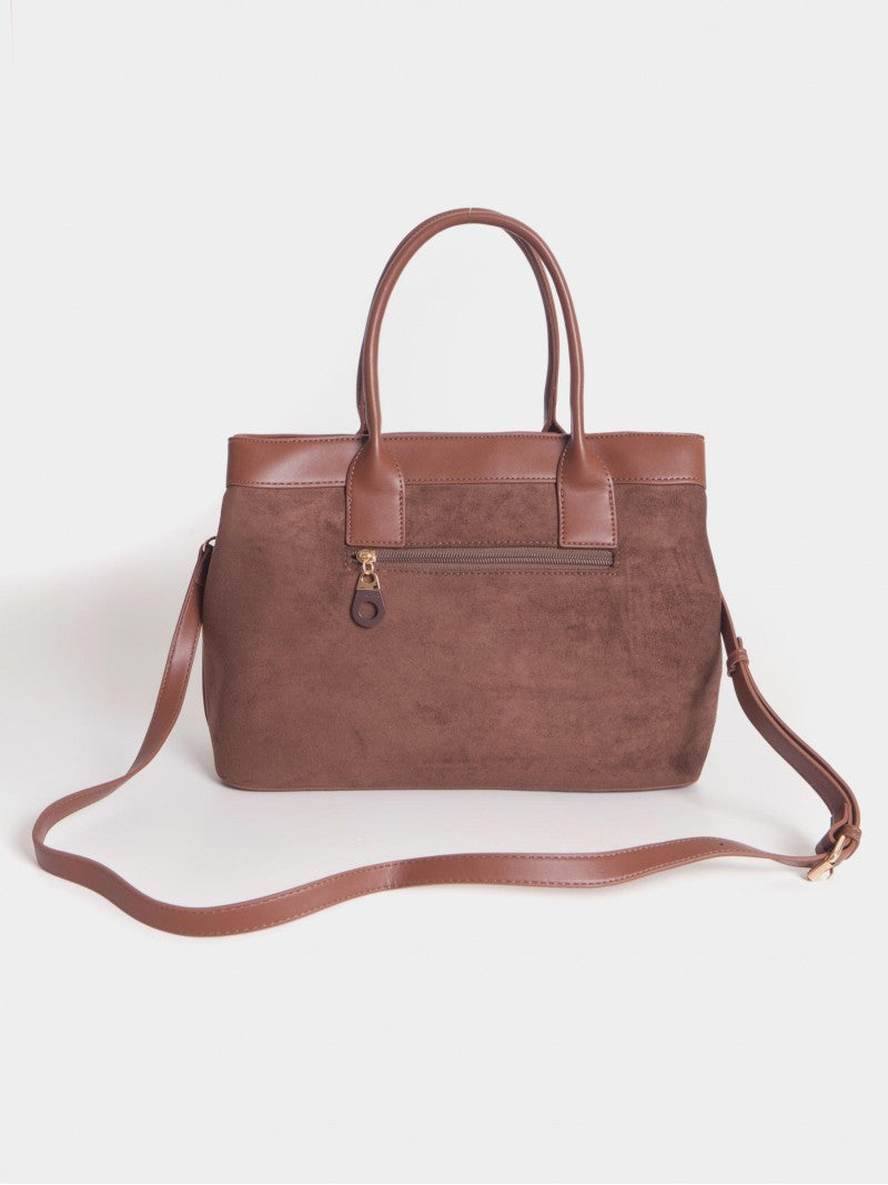 Cartera De Mano Marrón Virginia