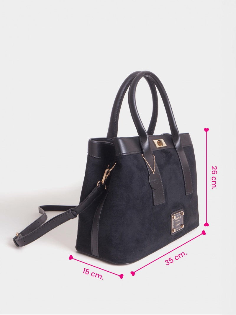 Cartera De Mano Negra Virginia
