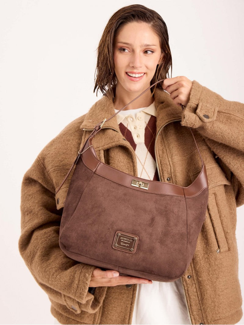 Cartera De Hombro Marrón Virginia