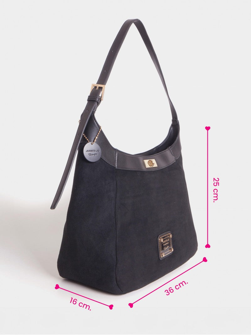 Cartera De Hombro Negra Virginia