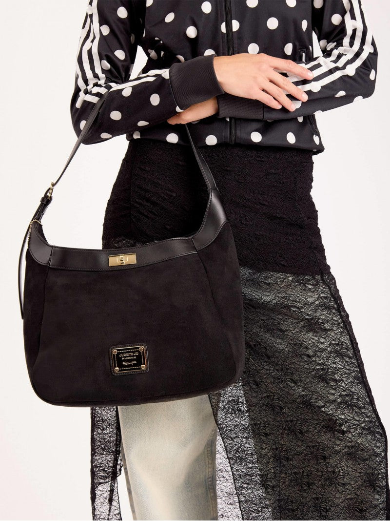 Cartera De Hombro Negra Virginia