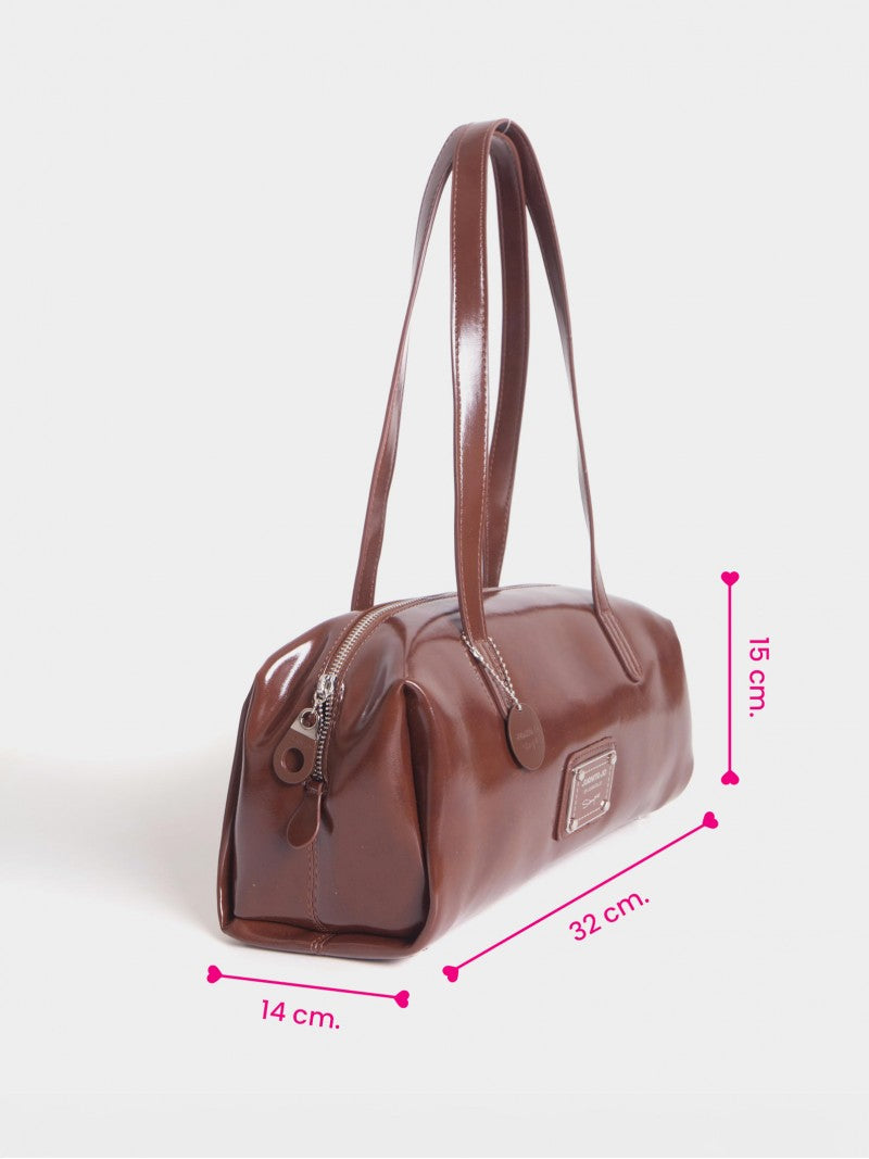Cartera Baguette Marrón Carrie