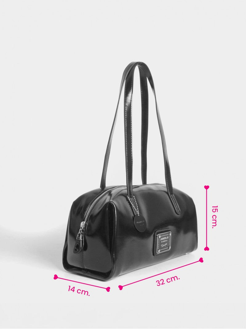 Cartera Baguette Negra Carrie