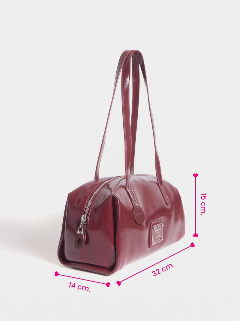 Cartera Baguette Bordó Carrie