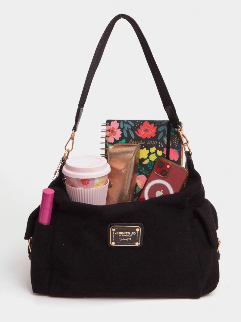 Cartera De Hombro Negra Montana