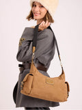 Cartera De Hombro Camel Montana