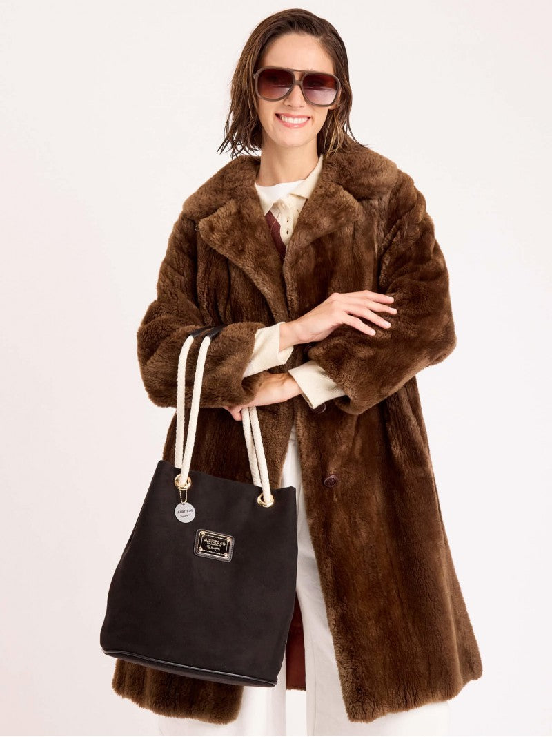 Cartera Bucket Negra Montana