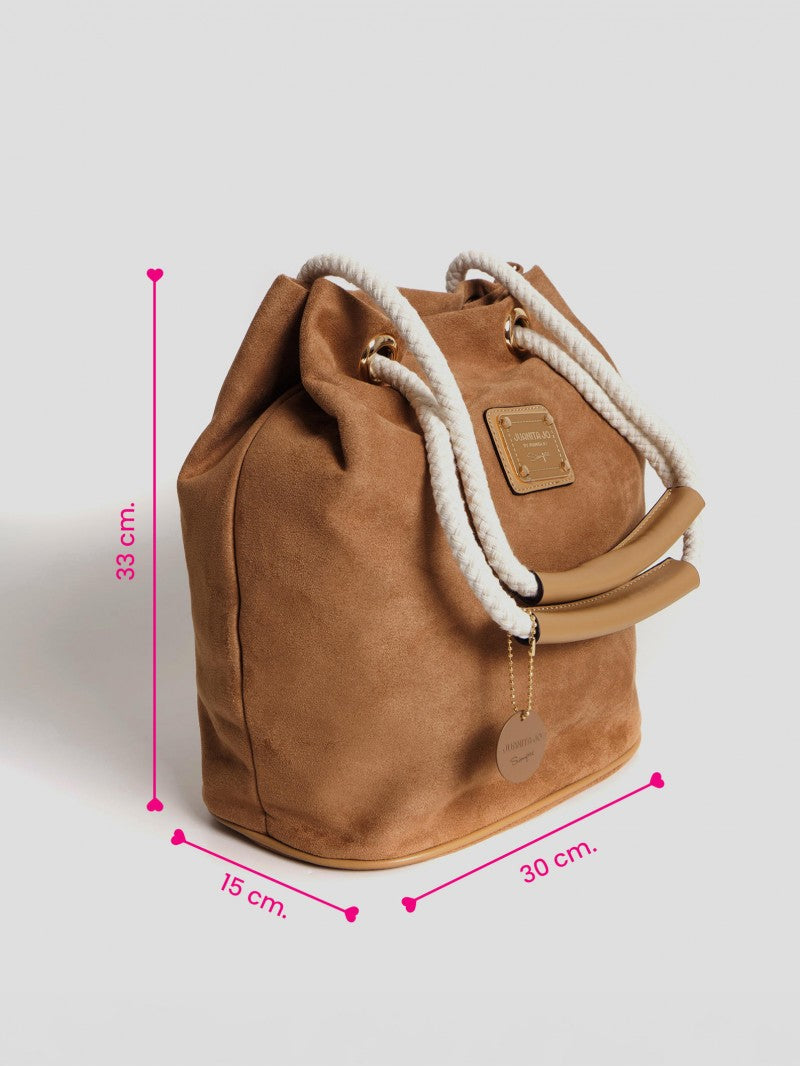 Cartera Bucket Camel Montana