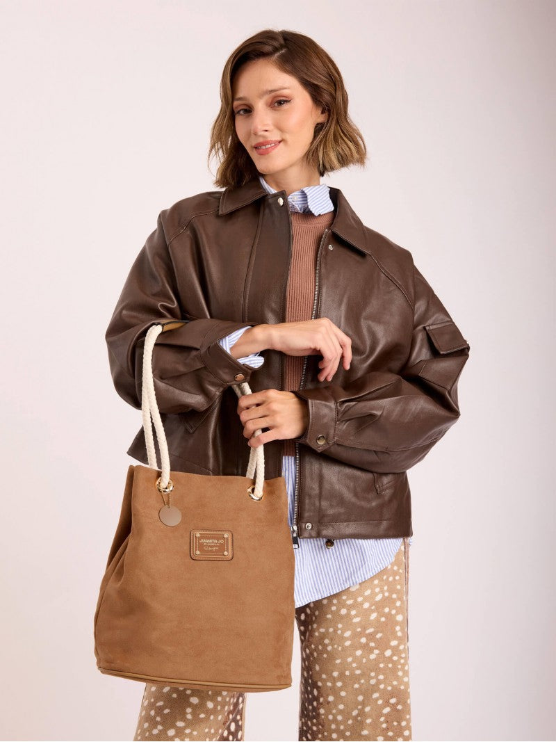 Cartera Bucket Camel Montana