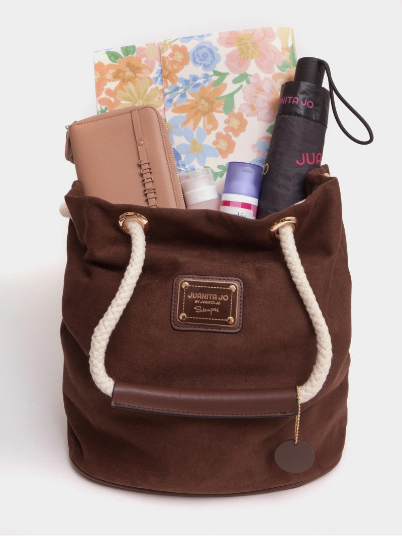 Cartera Bucket Chocolate Montana