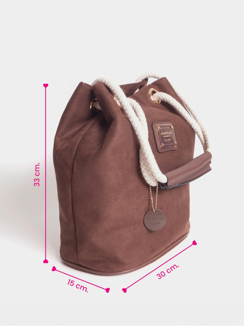 Cartera Bucket Chocolate Montana