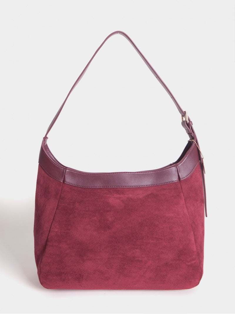 Cartera De Hombro Bordó Virginia