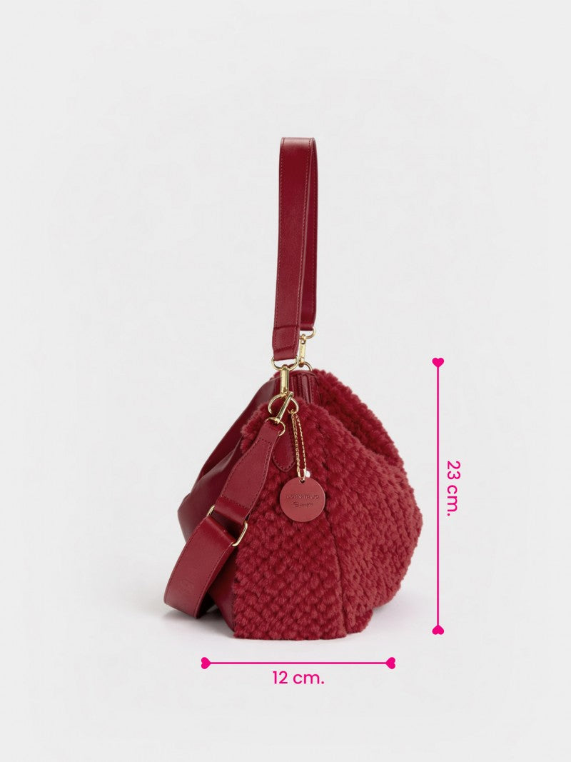 Cartera De Hombro Roja Dolina
