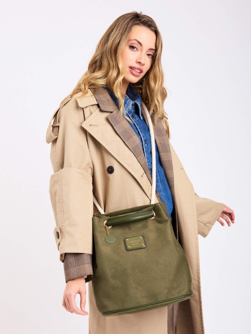 Cartera Bucket Verde Montana
