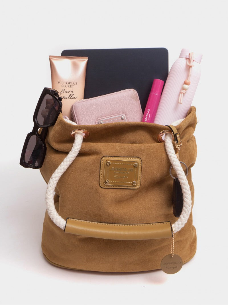 Cartera Bucket Camel Montana