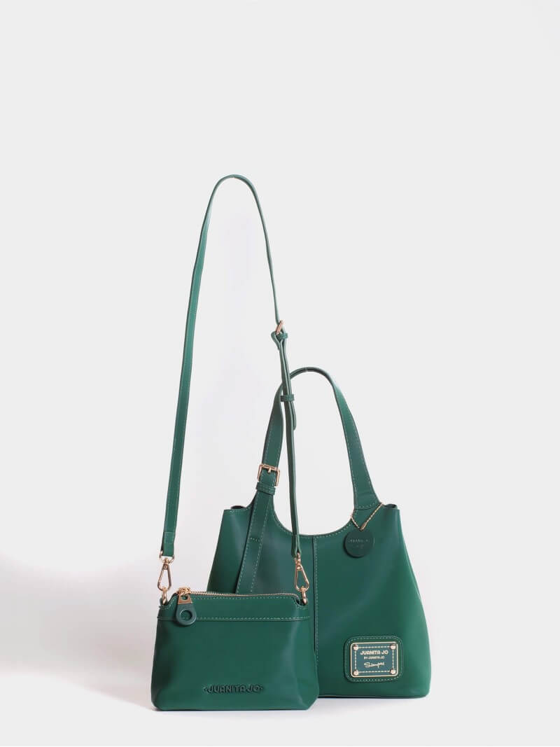 Cartera De Mano Y Minibag Meryl Verde