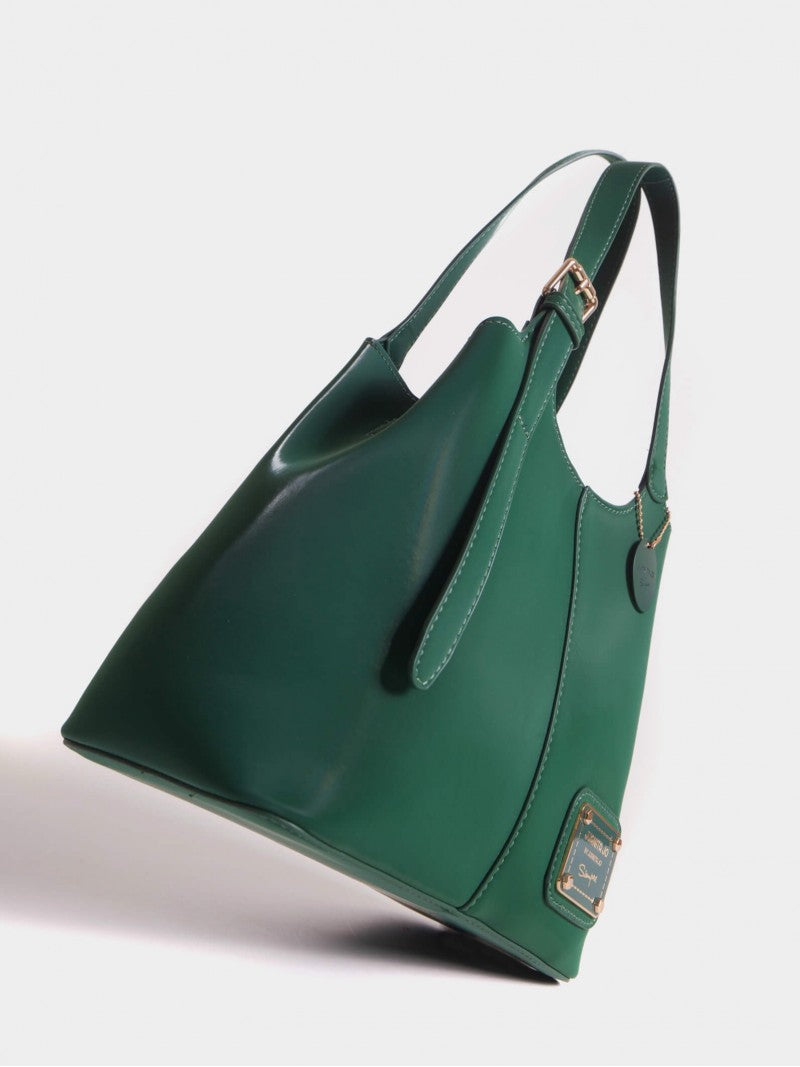 Cartera De Mano Y Minibag Meryl Verde