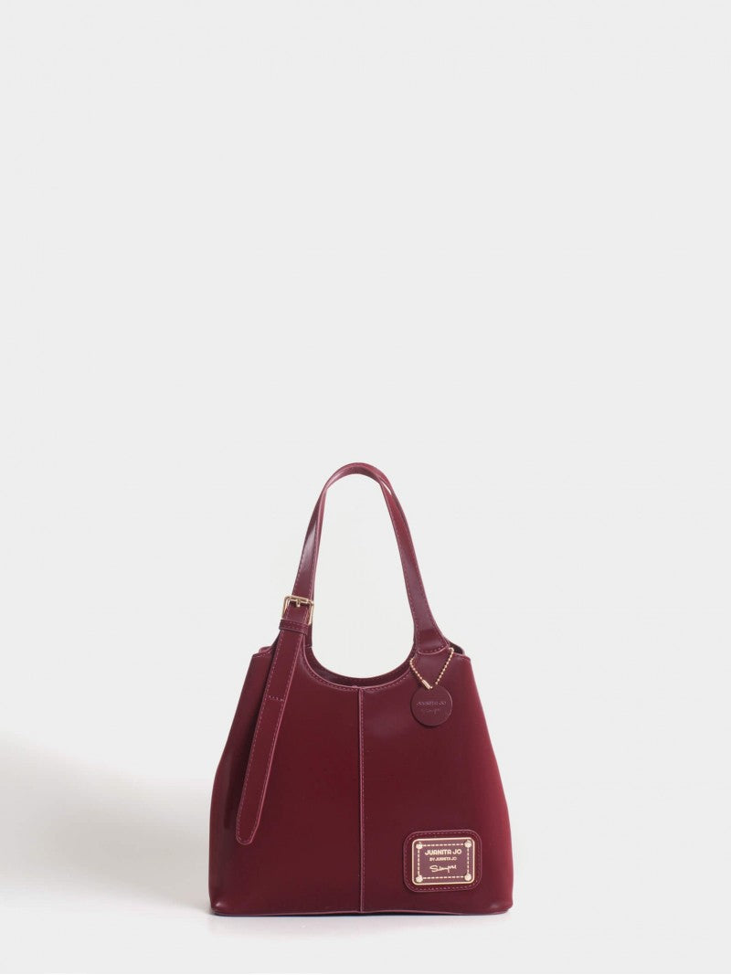 Cartera De Mano Y Minibag Meryl Bordó