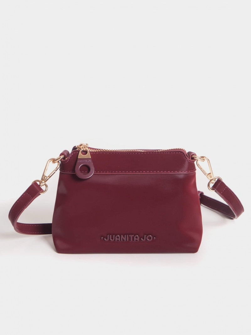 Cartera De Mano Y Minibag Meryl Bordó