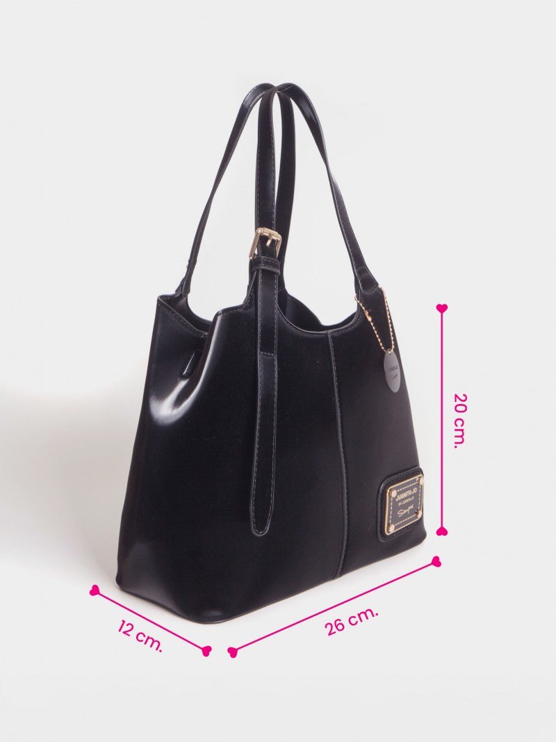 Cartera De Mano Y Minibag Meryl Negro